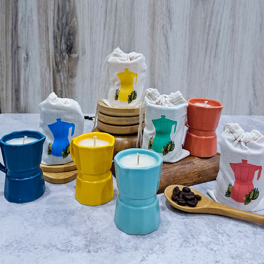 Cafetera Candle Multi-Colored Bundle of 4 (Small)