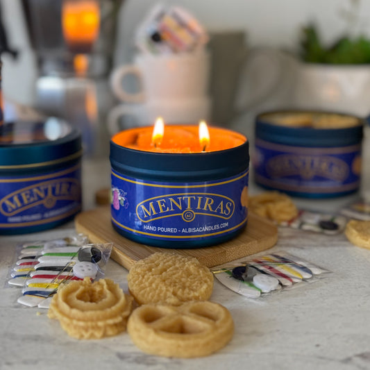 Mentiras Candle Cookie TIn