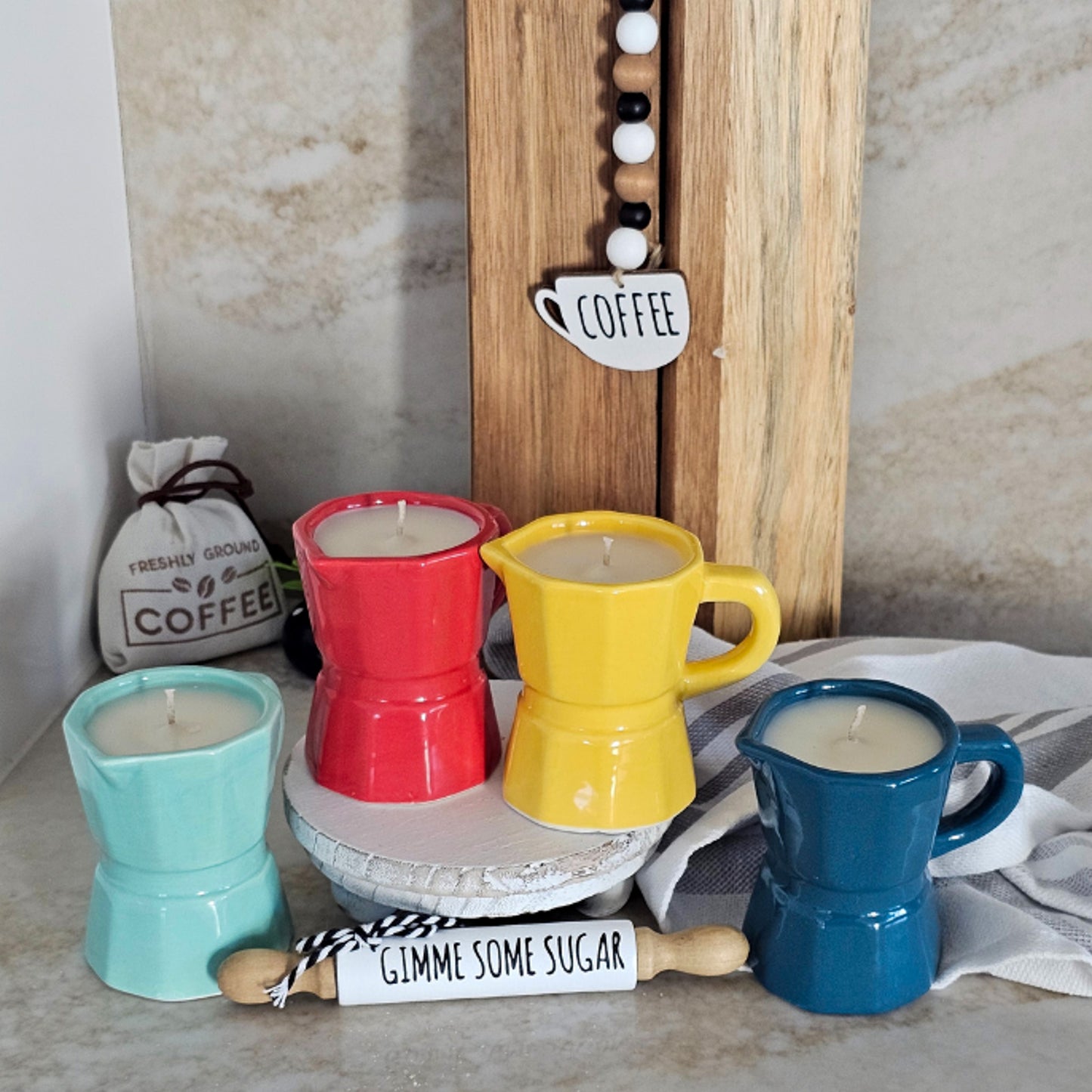 Cafetera Candle Multi-Colored (Medium Individual)